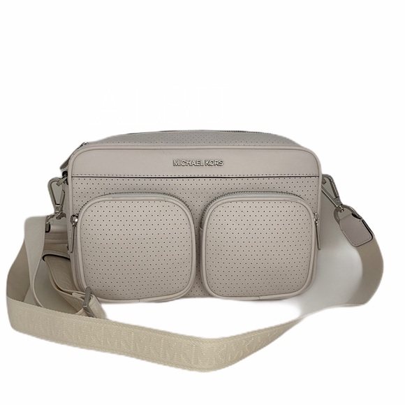 🌸Spring Sale🌸 Michael Kors Hanover LG Crossbody Vegan Faux White 35S0SU8C3L - Picture 4 of 12